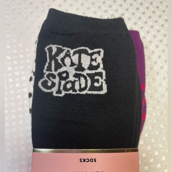 KATE SPADE WOMEN'S NEW YORK CREW SOCKS 3-PAIRS ONE SIZE - Picture 5 of 7
